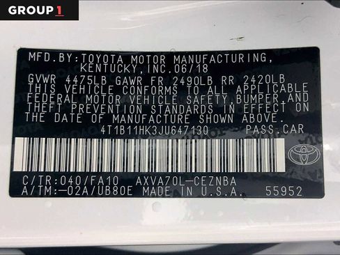 Used 2018 Toyota Camry LE image 34