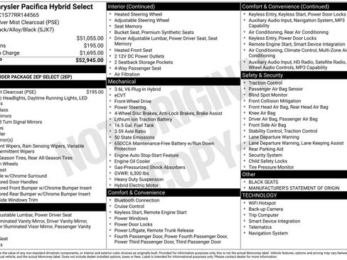 Used 2024 Chrysler Pacifica Limited FWD image 4