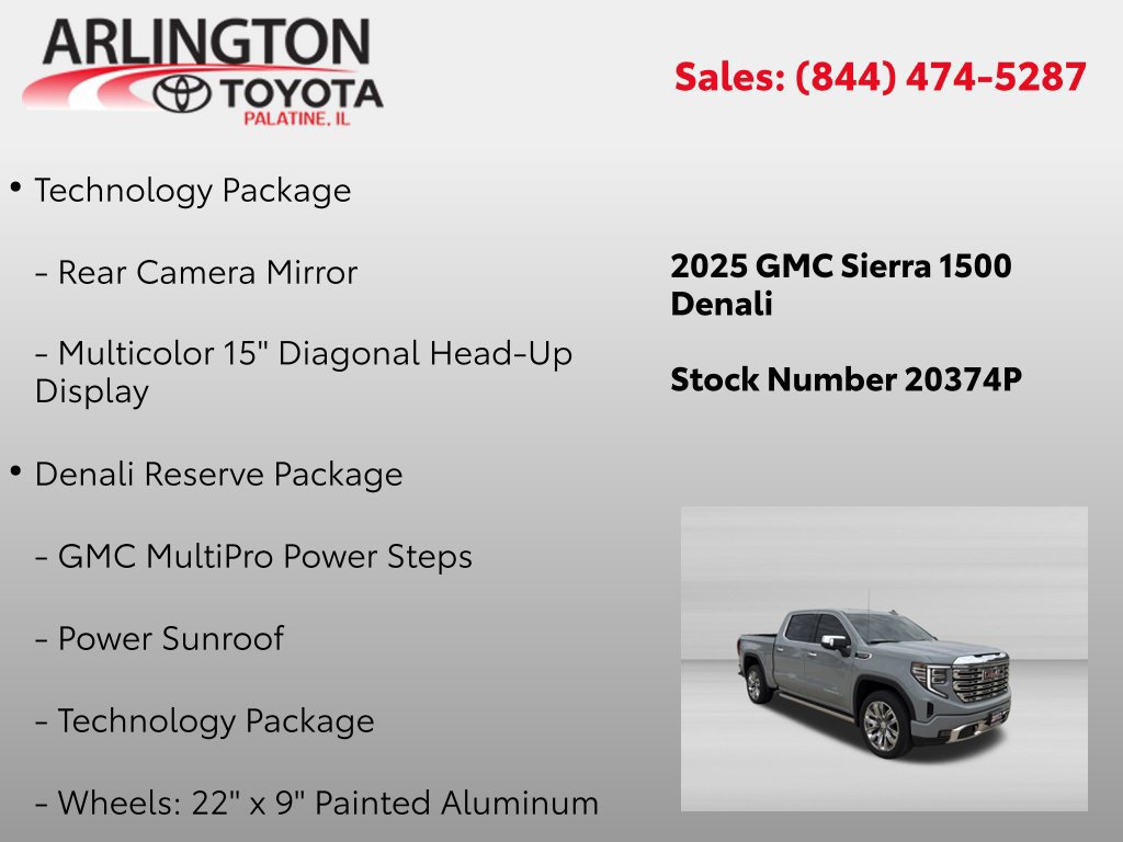 Used 2025 GMC Sierra 1500 Denali w/ Denali Reserve Package AWD/4WD image 2