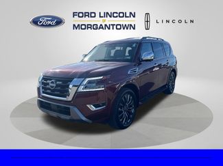 Used 2022 Nissan Armada Platinum w/ Captain's Chairs Package AWD/4WD video 3