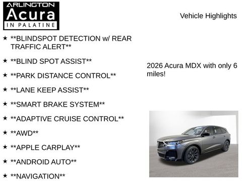 New 2026 Acura MDX A-Spec AWD/4WD image 7