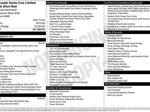 Used 2022 Hyundai Santa Cruz Limited image 15