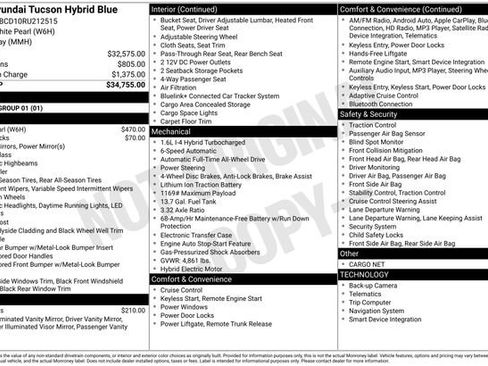 New 2024 Hyundai Tucson Blue AWD/4WD image 50