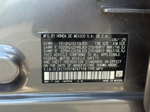 Used 2026 Honda HR-V LX image 41