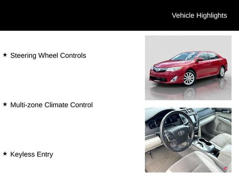 Used 2012 Toyota Camry XLE w/ Leather Pkg FWD image 5
