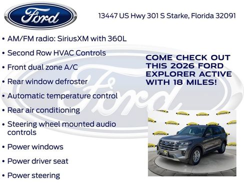New 2026 Ford Explorer Active w/ Active Comfort Package image 25