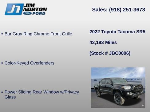Used 2022 Toyota Tacoma SR5 w/ Technology Package AWD/4WD image 21