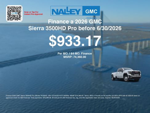 New 2026 GMC Sierra 3500 Pro w/ 1SA Pro Safety Plus Package AWD/4WD image 7