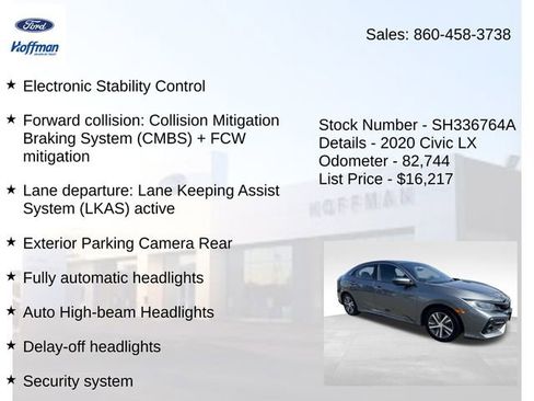 Used 2020 Honda Civic LX image 20