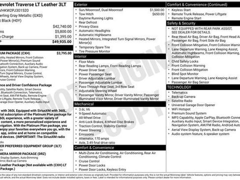 Used 2023 Chevrolet Traverse LT w/ LT Premium Package AWD/4WD image 31