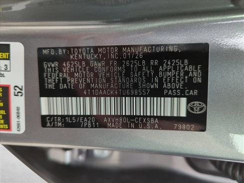 New 2026 Toyota Camry SE FWD image 17
