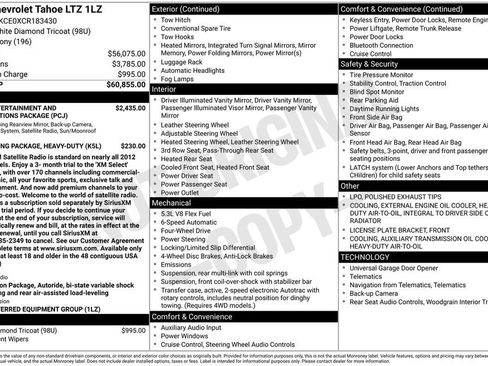 Used 2012 Chevrolet Tahoe LTZ AWD/4WD image 5