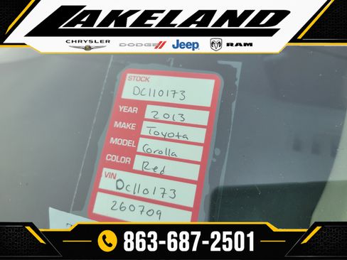 Used 2013 Toyota Corolla S FWD image 10