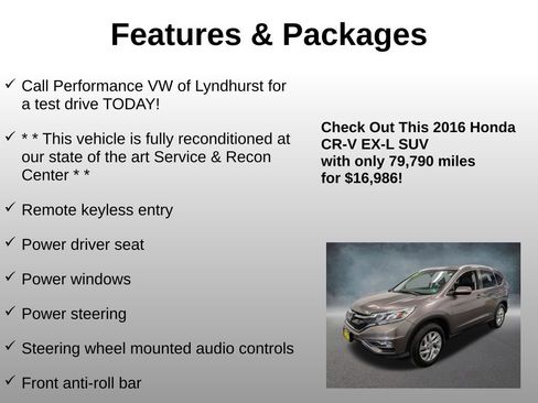 Used 2016 Honda CR-V EX-L image 4
