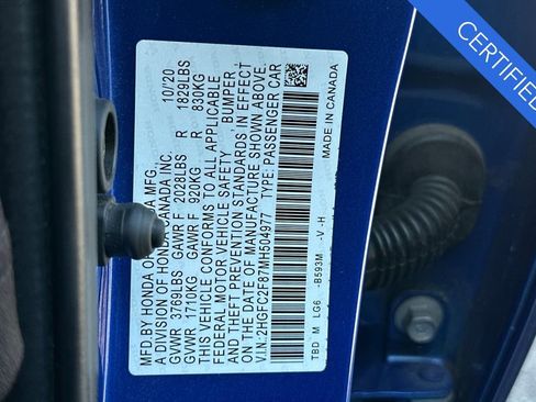 Certified 2021 Honda Civic Sport image 32