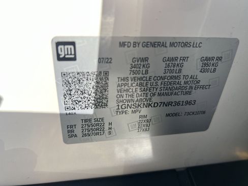 Used 2022 Chevrolet Tahoe LT w/ Luxury Package image 28