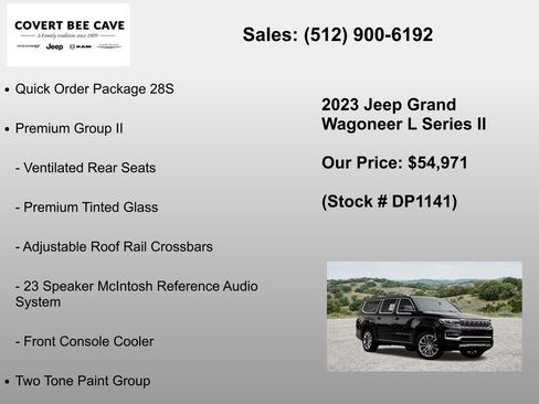 Used 2023 Jeep Grand Wagoneer L Series II w/ Premium Group II AWD/4WD image 7