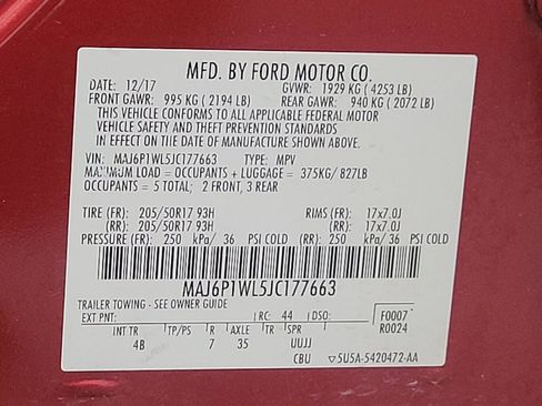 Used 2018 Ford EcoSport Titanium AWD/4WD image 33