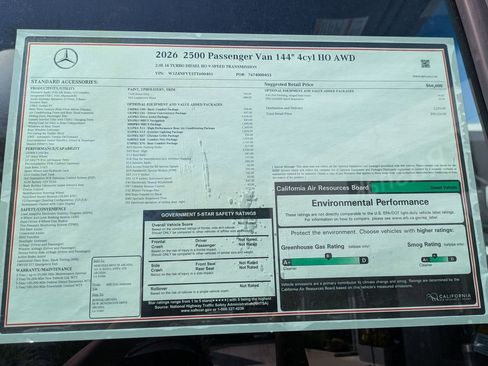 New 2026 Mercedes-Benz Sprinter 2500 image 10