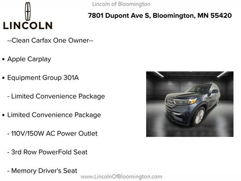 Used 2023 Ford Explorer Limited w/ Equipment Group 301A image 5