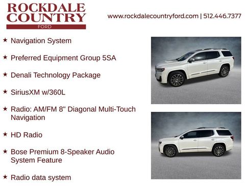 Used 2021 GMC Acadia Denali w/ Denali Technology Package image 7
