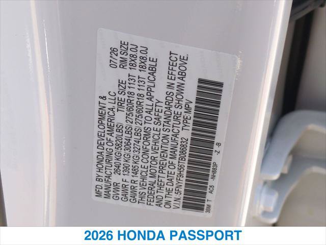 New 2026 Honda Passport TrailSport image 26