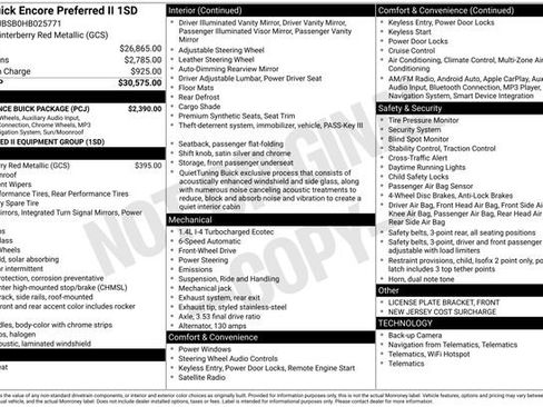 Certified 2017 Buick Encore Preferred w/ Experience Buick Package image 15