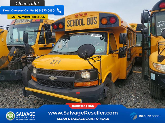 Used 2012 Chevrolet Express 3500 Extended w/ School Bus Package RWD image 3