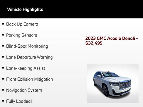Used 2023 GMC Acadia Denali AWD/4WD image 5