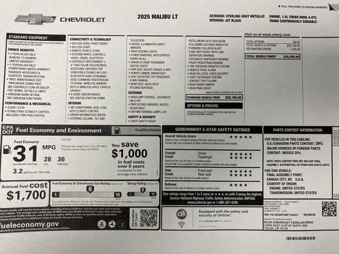 Used 2025 Chevrolet Malibu LT image 30