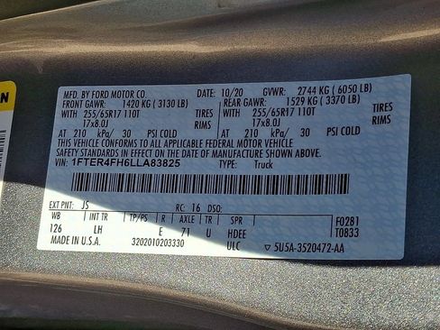 Used 2020 Ford Ranger XL w/ Equipment Group 101A Mid AWD/4WD image 28