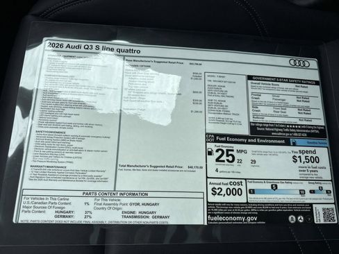 New 2026 Audi Q3 quattro 2.0T image 34