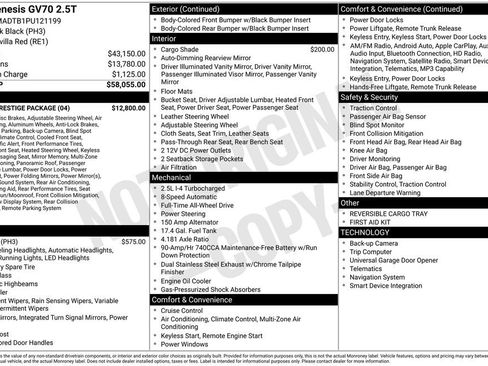 Certified 2023 Genesis GV70 2.5T w/ Sport Prestige Package AWD/4WD image 14