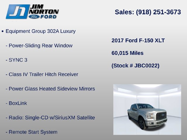 Used 2017 Ford F150 XLT w/ Equipment Group 302A Luxury AWD/4WD image 8