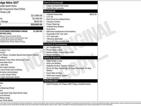 Used 2008 Dodge Nitro SXT image 36