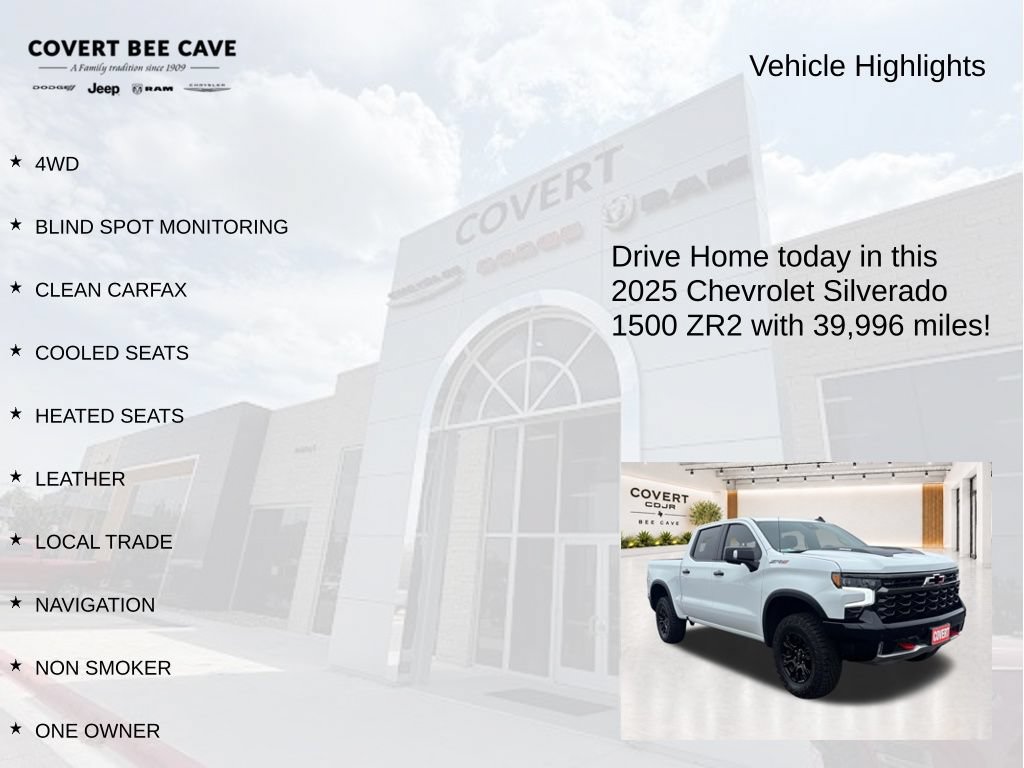 Used 2025 Chevrolet Silverado 1500 ZR2 w/ Technology Package AWD/4WD image 9