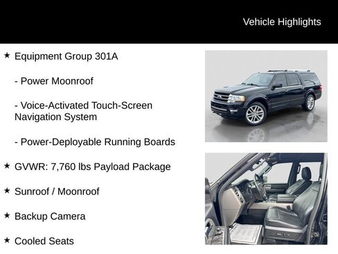 Used 2017 Ford Expedition EL Limited w/ Equipment Group 301A AWD/4WD image 6