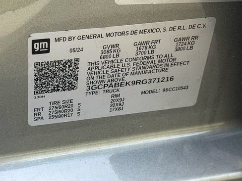 Used 2024 Chevrolet Silverado 1500 Custom w/ LPO, Dark Essentials Package RWD image 30