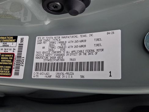 New 2026 Toyota Tundra Platinum AWD/4WD image 20