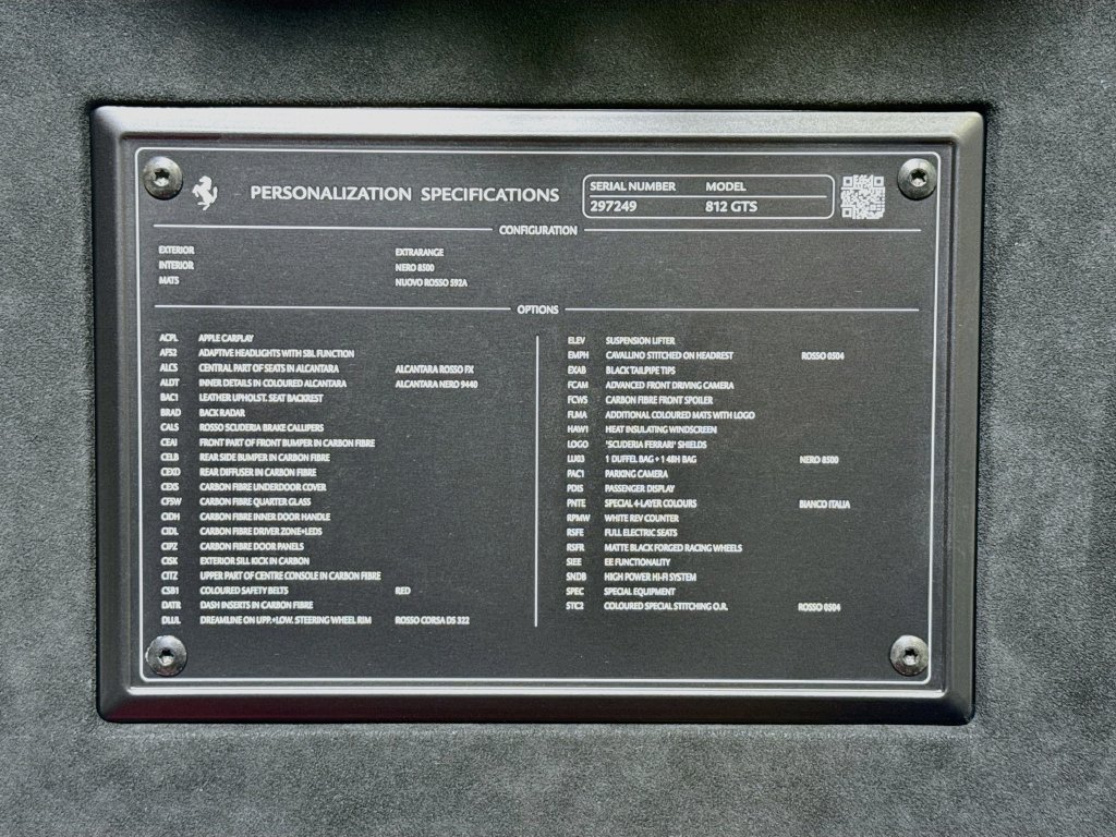 Certified 2023 Ferrari 812 GTS RWD image 25