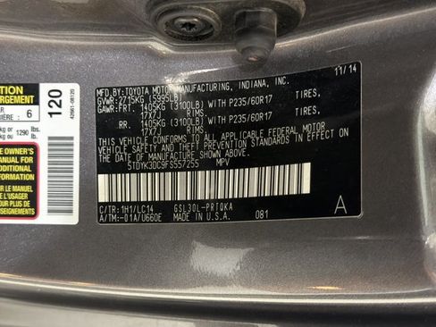 Used 2015 Toyota Sienna XLE FWD image 11