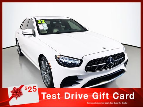Used 2022 Mercedes-Benz E 350 Sedan w/ AMG Line Exterior image 1