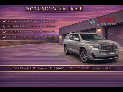 Certified 2023 GMC Acadia Denali w/ Denali Technology Package AWD/4WD image 1