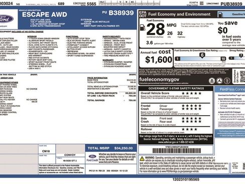 Certified 2023 Ford Escape ST-Line w/ Tech Pack #1 image 5