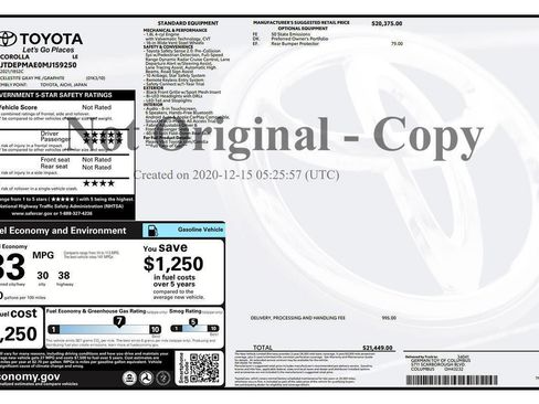 Used 2021 Toyota Corolla LE FWD image 3