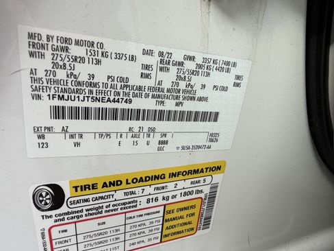 Used 2022 Ford Expedition XLT AWD/4WD image 51