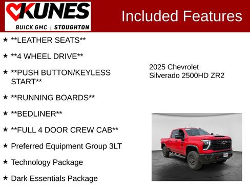 Used 2025 Chevrolet Silverado 2500 ZR2 w/ Technology Package AWD/4WD image 3