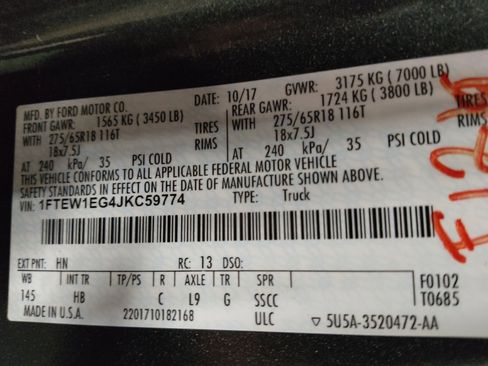 Used 2018 Ford F150 Lariat AWD/4WD image 33