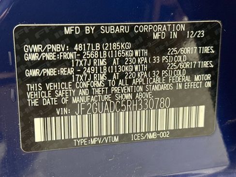 Used 2024 Subaru Crosstrek 2.0i Premium AWD/4WD image 11