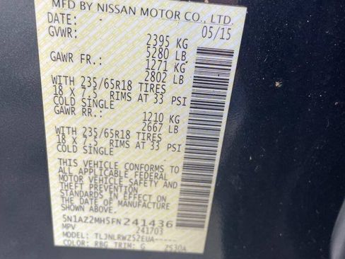Used 2015 Nissan Murano SL w/ Cargo Package AWD/4WD image 32